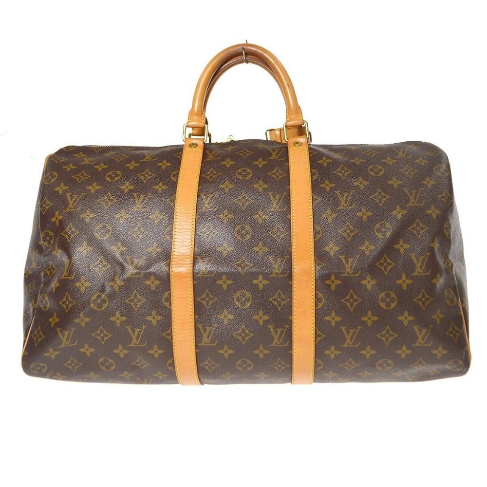 Authenticity Guarantee LOUIS VUITTON KEEPALL 50 TRAVEL HANDBAG MONOGRAM M41426 V